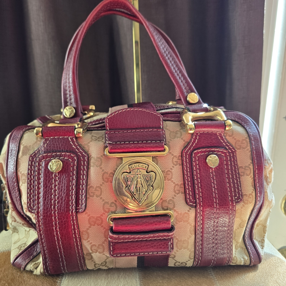 Gucci Boston Bag Aviatrix Medium - GG Canvas Bag